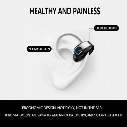 Bone Conduction Bluetooth Headset – Open-Ear Sport Earphones with Mic