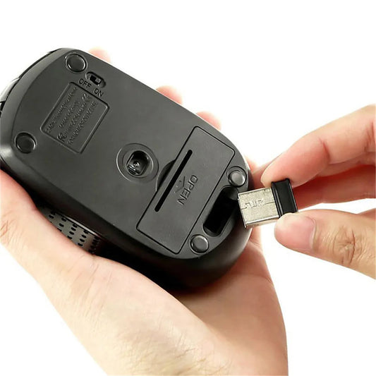 2.4G Wireless Mouse 2.4Ghz Gaming Mouse 6D Optical Wireless Mouse Slim Mini Noiseless Mice DPI1600 for Macbook PC Laptop