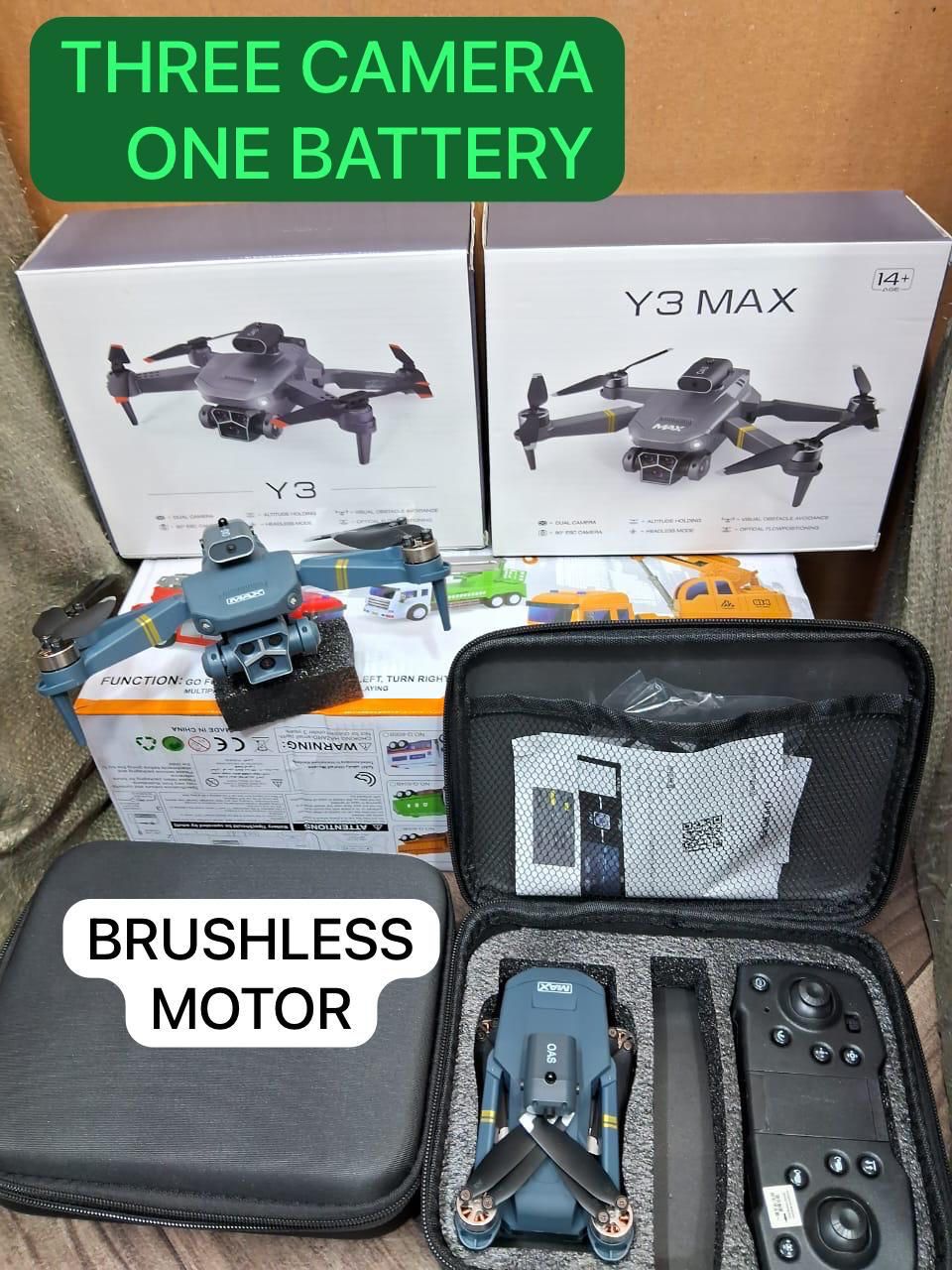 רחפן Y3 MAXX 3 מצלמות 1 סוללה