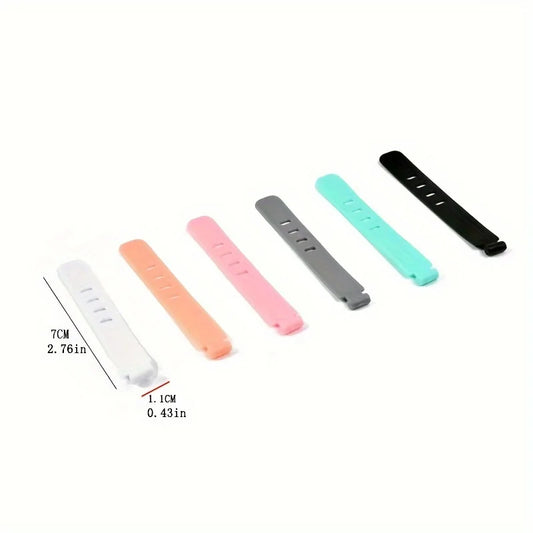 20/PCS Cable Organizer Ties Clip Charger Cord Management Silicone Wire Manager Mouse Earphone Holder Data Line Winder Straps