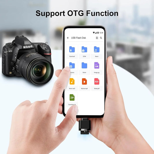 Mini Type-C to SD Micro SD TF Card Reader Memory Card, Suitable for Samsung Huawei Xiaomi, Aluminum Alloy Card Reader