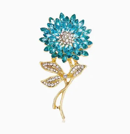 Cross border pastoral style hand-painted fashionable flower brooch for female niche high-end feel pins DIY high-end suit brooch