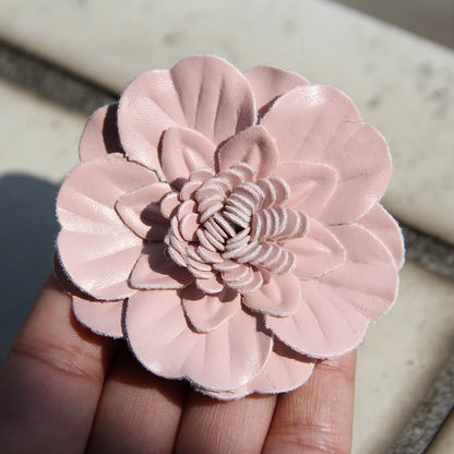 7cm Elegant Fabric Camellia Flower fo Brooch Pin Retro Cloth Flower Bag Flower Bag Clothing Decoration Clothes Cap Scarf