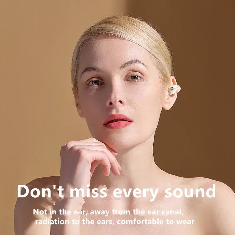 Bone Conduction Bluetooth Headset – Open-Ear Sport Earphones with Mic
