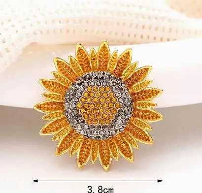 Cross border pastoral style hand-painted fashionable flower brooch for female niche high-end feel pins DIY high-end suit brooch