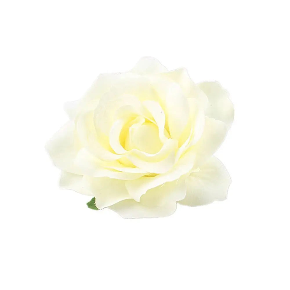 Rose Flower Hair Clips Fashion Fluffy Rose Aalligator Clip Backing Brooch Pins Accessories For Women Girl Bridal