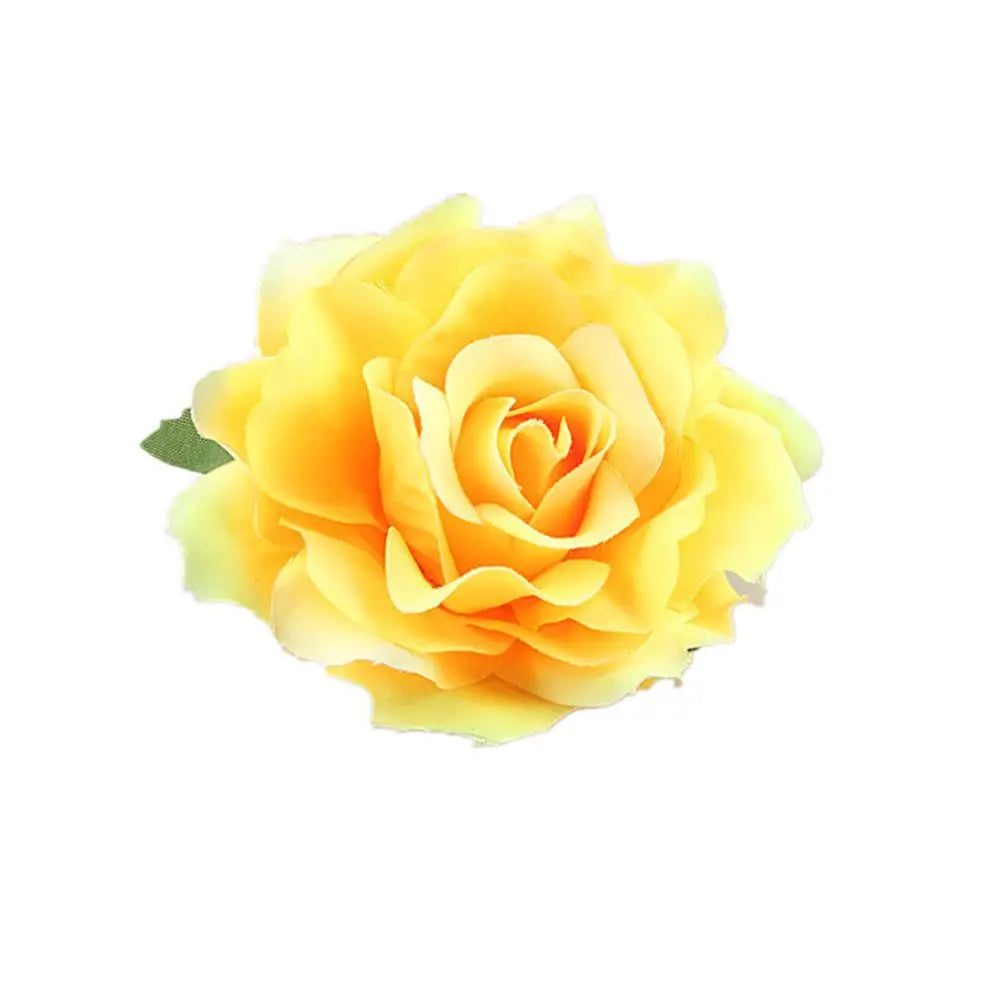 Rose Flower Hair Clips Fashion Fluffy Rose Aalligator Clip Backing Brooch Pins Accessories For Women Girl Bridal