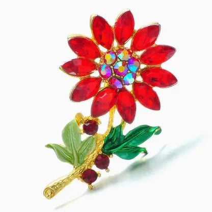 Cross border pastoral style hand-painted fashionable flower brooch for female niche high-end feel pins DIY high-end suit brooch