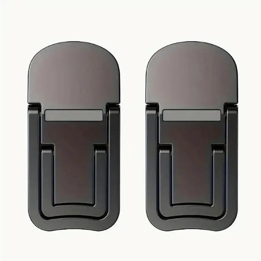 2PCS Mini Foldable Laptop Stand Portable Computer Keyboard Riser with 2 Adjustable Angles Self-Adhesive Invisible Notebook Stand