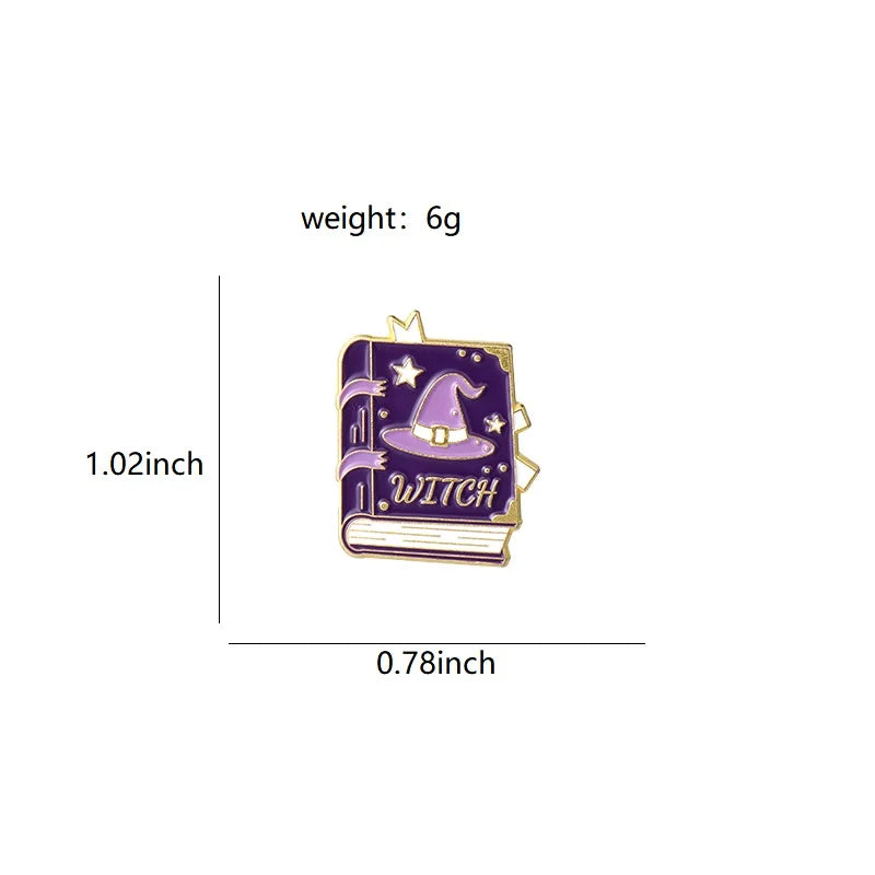 Cute Books Enamel Brooch Dog Flowers Coffee Cup Black Cat Reading Books Cartoon Badges Punk Clothing Lapel Pins Jewelry Gift New
