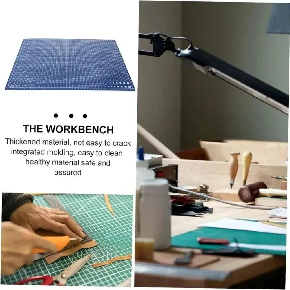A3 Self-Healing Cutting Mat 45x30x0.09cm Double-Sided Anti-Cut PVC Pad for Leather Craft Student DIY Art Projects