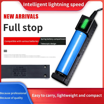 18650 Battery Charger – 1/2/4 Slot USB Lithium Battery Charger for 18650 14500 16340