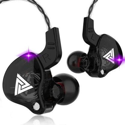 QKZ AK6 Pro In-Ear HiFi Earphones – 6 Driver Stereo Headset with Mic
