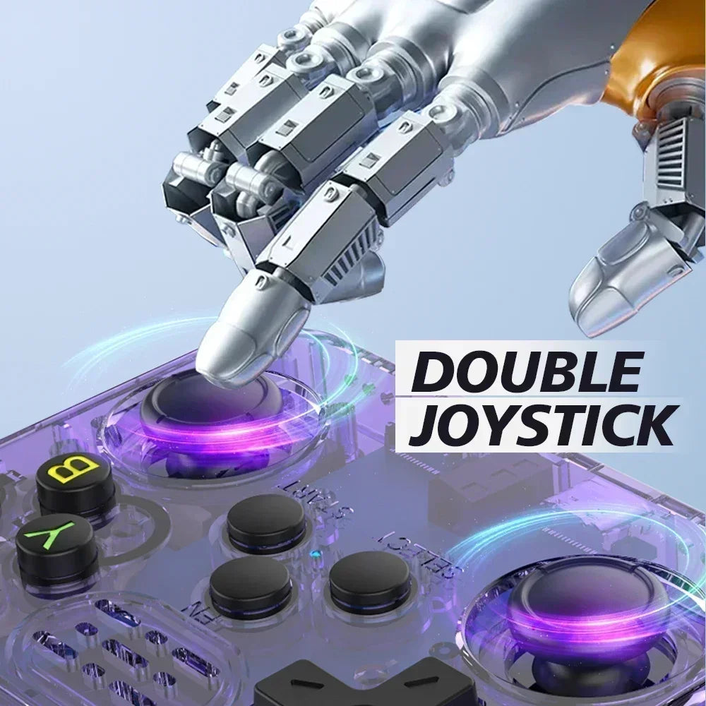 קונסולת משחקי רטרו ניידת BOYHOM 256G 128G R36S מערכת לינוקס 3.5 אינץ' IPS נגן כיס נייד 64GB מתנות לילדים לגיימינג בווידאו