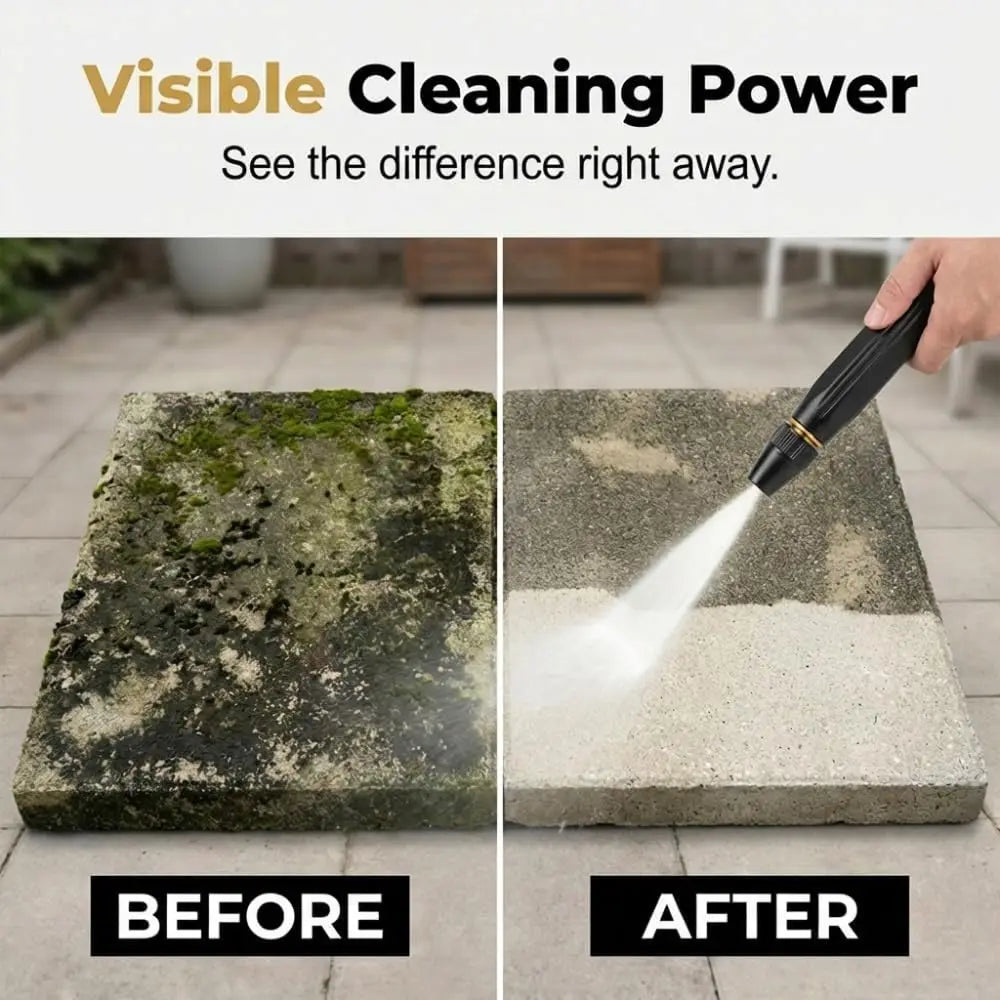 High Pressure Power Washer Nozzle ,Power Jet Water with Three Spray Modes, Multi Function Watering Sprayer for Cleaning Yard Car