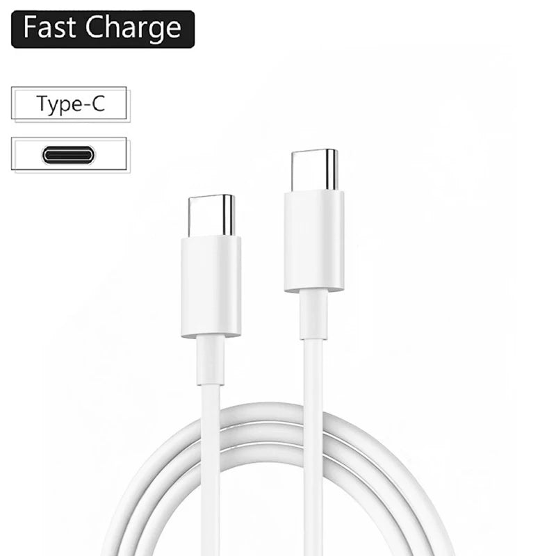 כבל USB C ל-USB Type C PD 60W טעינה מהירה כבל נתונים עבור אייפון 15 15 פרו וואווי סמסונג שיאומי קו נתונים שחור לבן 1 מטר 2 מטר 3 מטר