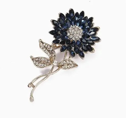 Cross border pastoral style hand-painted fashionable flower brooch for female niche high-end feel pins DIY high-end suit brooch