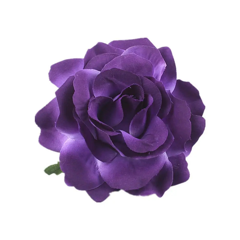 Rose Flower Hair Clips Fashion Fluffy Rose Aalligator Clip Backing Brooch Pins Accessories For Women Girl Bridal