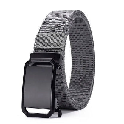 New Men's High-quality Automatic Buckle Canvas Belt Simple Casual Jeans Belt Fashion Men's Design Fashion Belt
