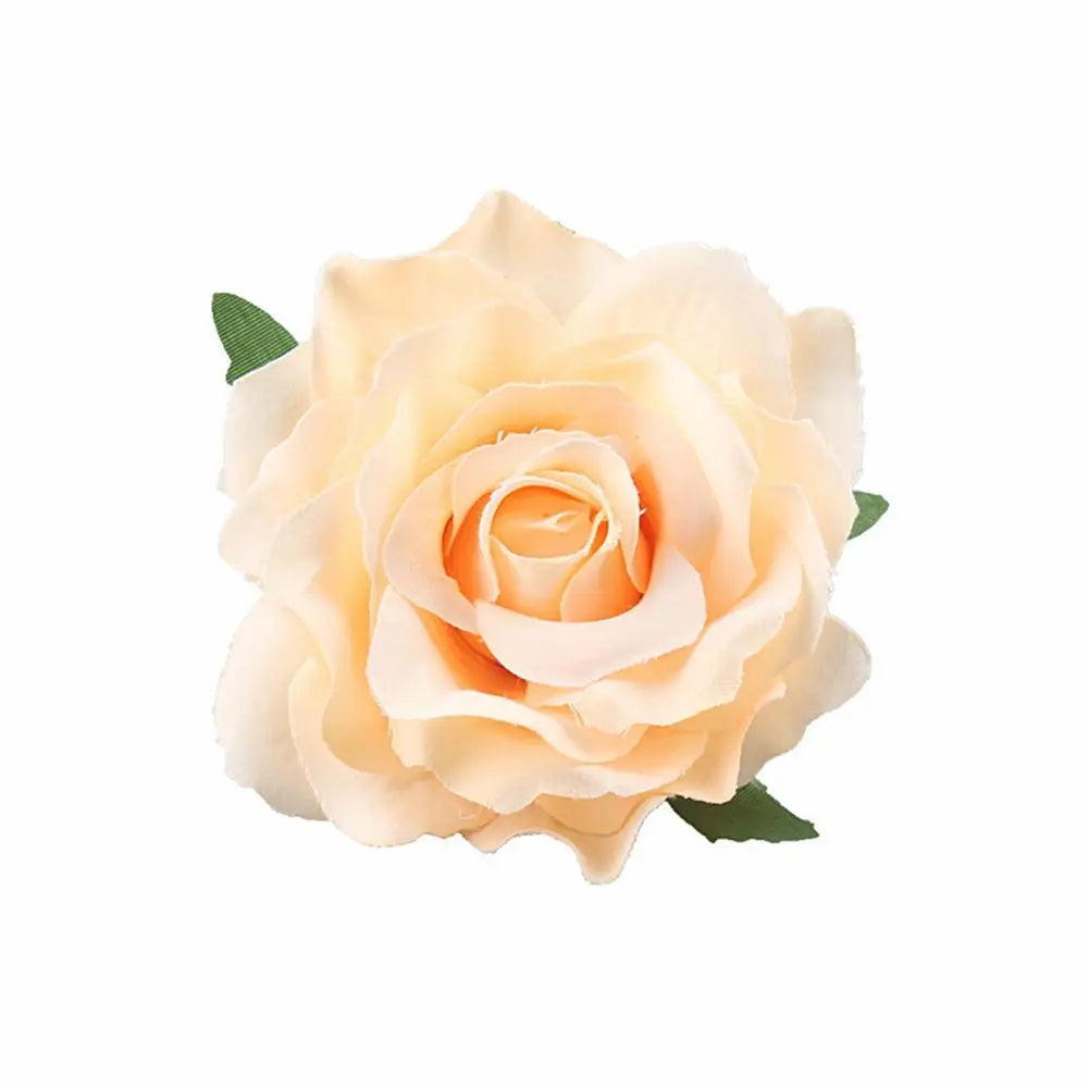 Rose Flower Hair Clips Fashion Fluffy Rose Aalligator Clip Backing Brooch Pins Accessories For Women Girl Bridal