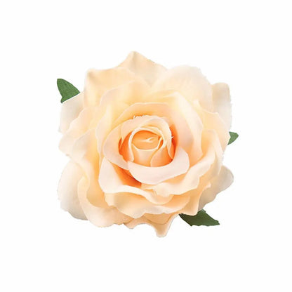 Rose Flower Hair Clips Fashion Fluffy Rose Aalligator Clip Backing Brooch Pins Accessories For Women Girl Bridal