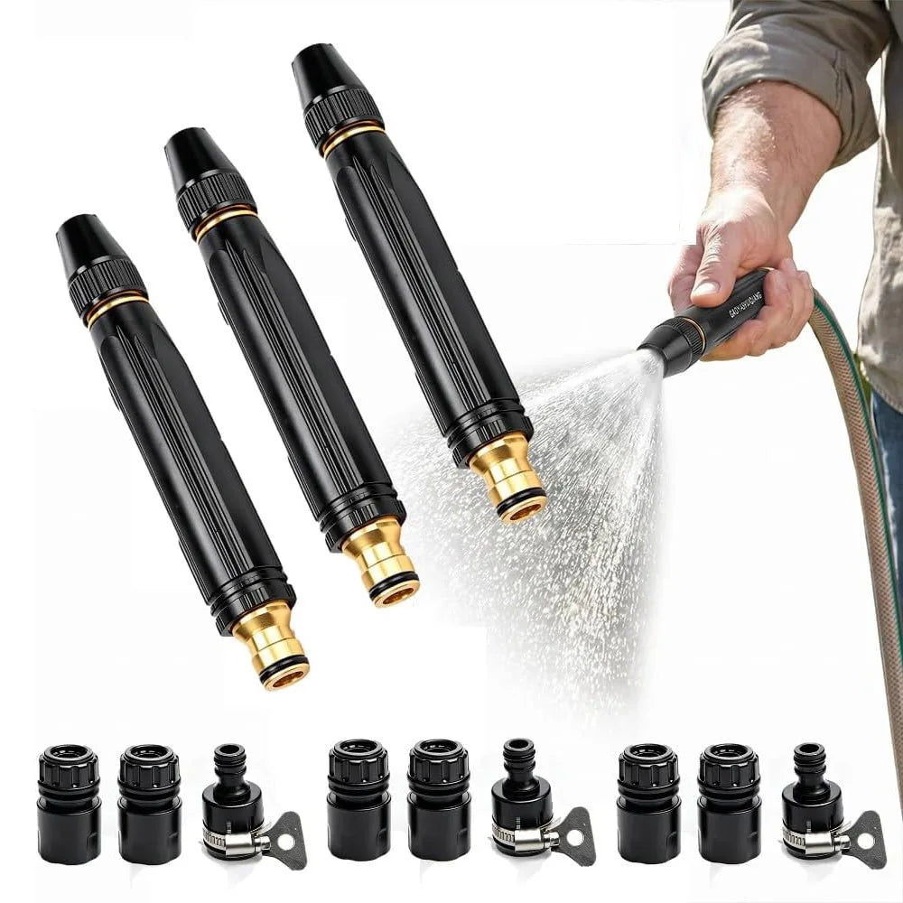 High Pressure Power Washer Nozzle ,Power Jet Water with Three Spray Modes, Multi Function Watering Sprayer for Cleaning Yard Car