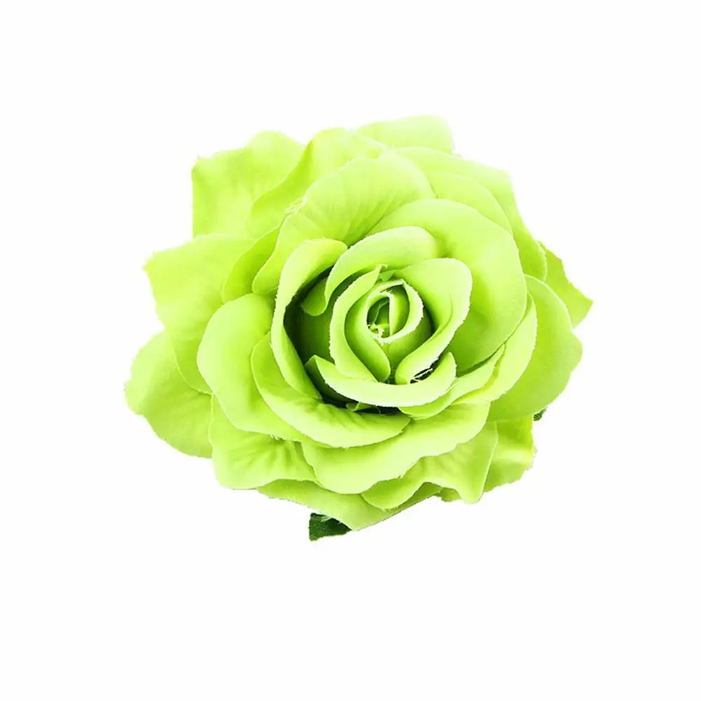 Rose Flower Hair Clips Fashion Fluffy Rose Aalligator Clip Backing Brooch Pins Accessories For Women Girl Bridal
