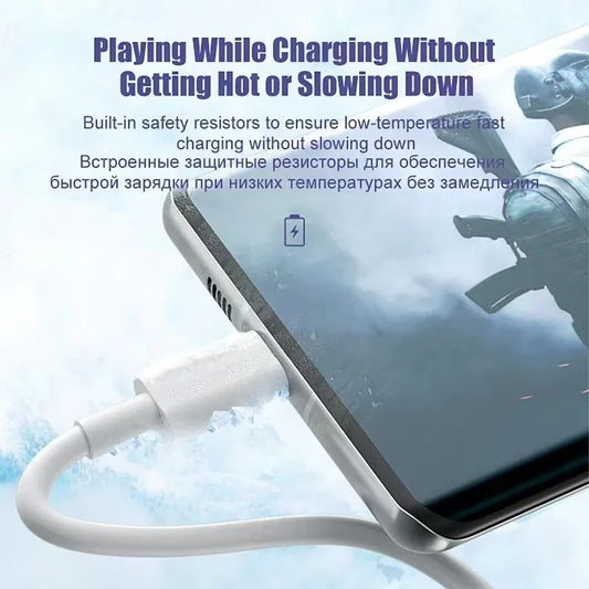 3PCS 100W 6A Super Fast Charger Cable Fast USB Type C Charging Data Cord Quick Charger Cabletype c charger fast charging