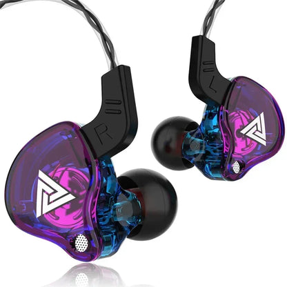 QKZ AK6 Pro In-Ear HiFi Earphones – 6 Driver Stereo Headset with Mic