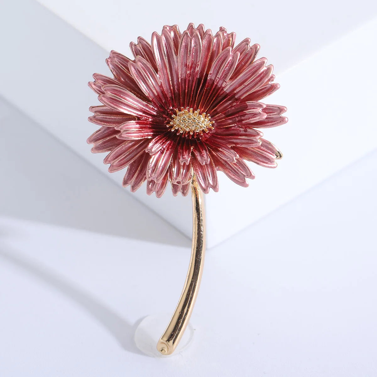 Cross border pastoral style hand-painted fashionable flower brooch for female niche high-end feel pins DIY high-end suit brooch
