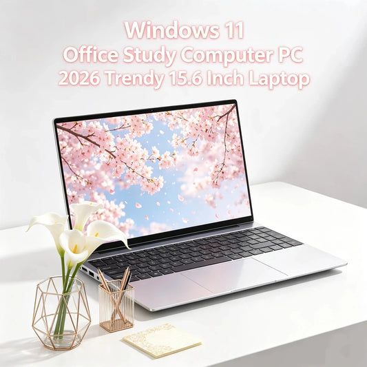 Well-made 15.6" Intel 6500Y Portable Laptop Windows11 Notebook 32GB DDR4 2TB SSD Pc Gamer Office Computer