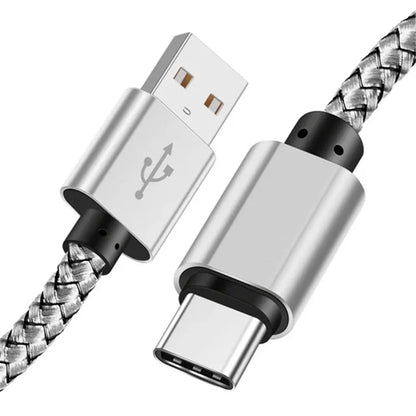 Nylon Braided USB-A to USB-C Fast Charging Cable – 1M/2M/3M for Android & Samsung