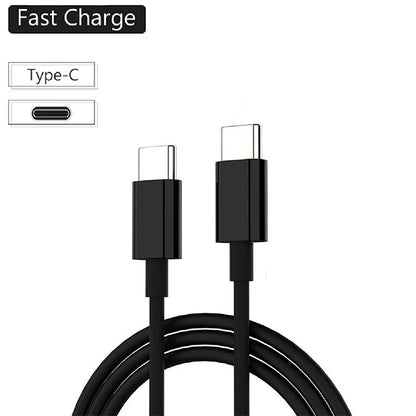 כבל USB C ל-USB Type C PD 60W טעינה מהירה כבל נתונים עבור אייפון 15 15 פרו וואווי סמסונג שיאומי קו נתונים שחור לבן 1 מטר 2 מטר 3 מטר