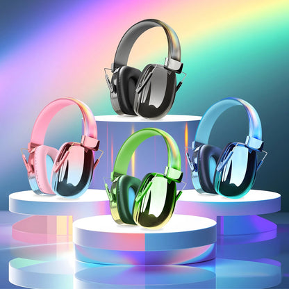 Fashionable Electroplated Earmuffs Kids Hearing protector Anti-noise
