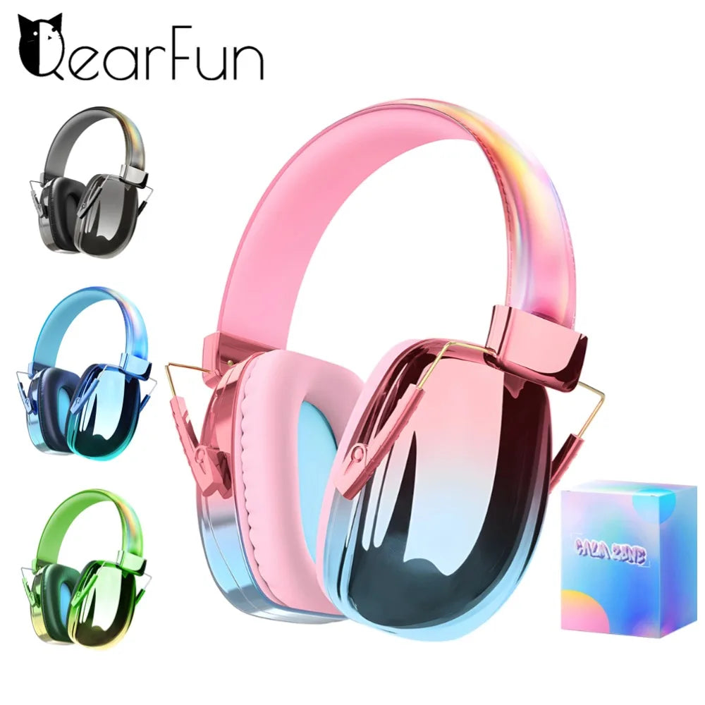 Fashionable Electroplated Earmuffs Kids Hearing protector Anti-noise
