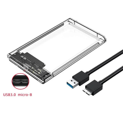 2.5" USB 3.0 / USB-C External Hard Drive Enclosure – SATA SSD & HDD Case