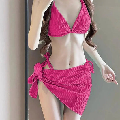 Sexy Push Up Bikini Set Women Swimwear Padded Triangle Bathing Suit High Waisted Beach Wear for Summer Holiday Vacation