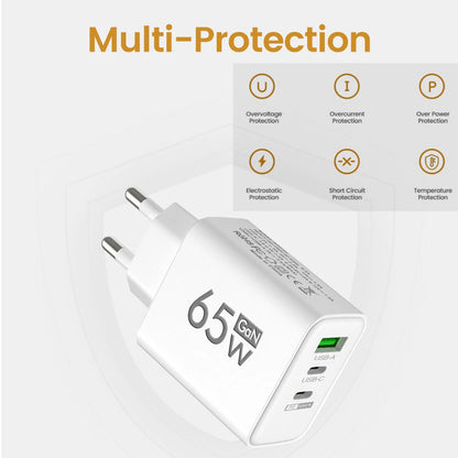 PD 65W Fast Charging Charger USB Mobile Phone Power Adapter For Samsung Huawei Xiaomi iPhone Honor Type C Quick Charge Charger