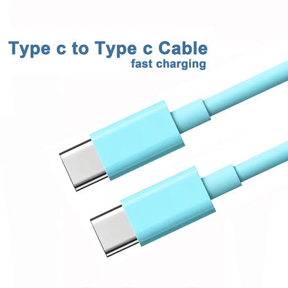 כבל USB C ל-USB Type C PD 60W טעינה מהירה כבל נתונים עבור אייפון 15 15 פרו וואווי סמסונג שיאומי קו נתונים שחור לבן 1 מטר 2 מטר 3 מטר