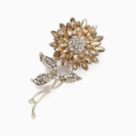 Cross border pastoral style hand-painted fashionable flower brooch for female niche high-end feel pins DIY high-end suit brooch