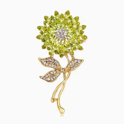 Cross border pastoral style hand-painted fashionable flower brooch for female niche high-end feel pins DIY high-end suit brooch