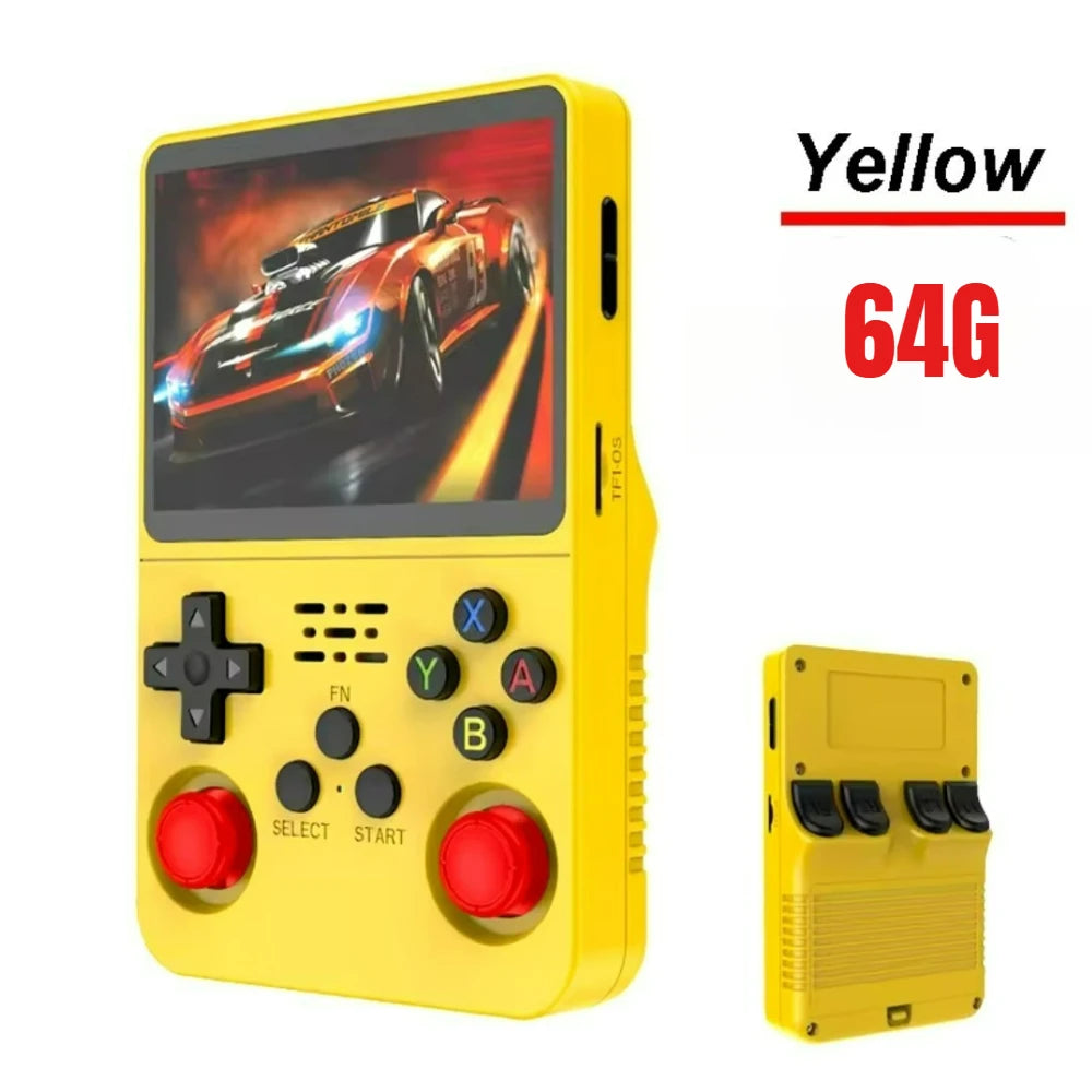 R36S Handheld Game Console 3.5Inch IPS Screen 64G Classic Retro Games Consoles  Portable Pocket Video Game Player