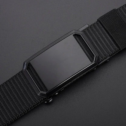 New Men's High-quality Automatic Buckle Canvas Belt Simple Casual Jeans Belt Fashion Men's Design Fashion Belt