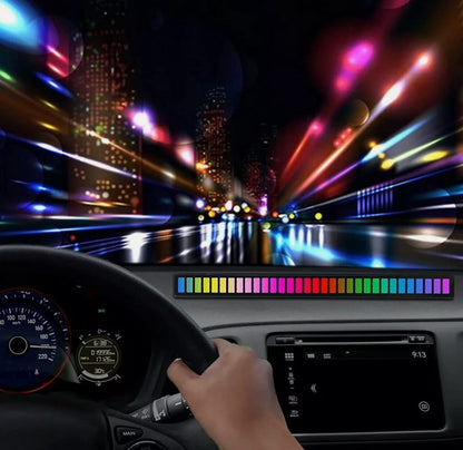 פס תאורת לד 2 יחידות Dragon Sound Reactive Music Light Bar