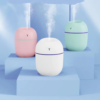 מכשיר אדים אולטרסוני נייד עם חיבור USB, מפזר שמנים אתריים ארומטיים, נורת LED