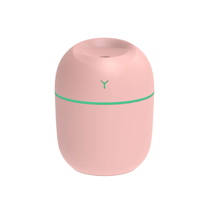 מכשיר אדים אולטרסוני נייד עם חיבור USB, מפזר שמנים אתריים ארומטיים, נורת LED