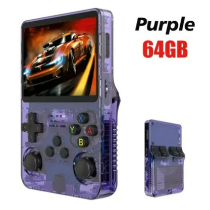 R36S Handheld Game Console 3.5Inch IPS Screen 64G Classic Retro Games Consoles  Portable Pocket Video Game Player