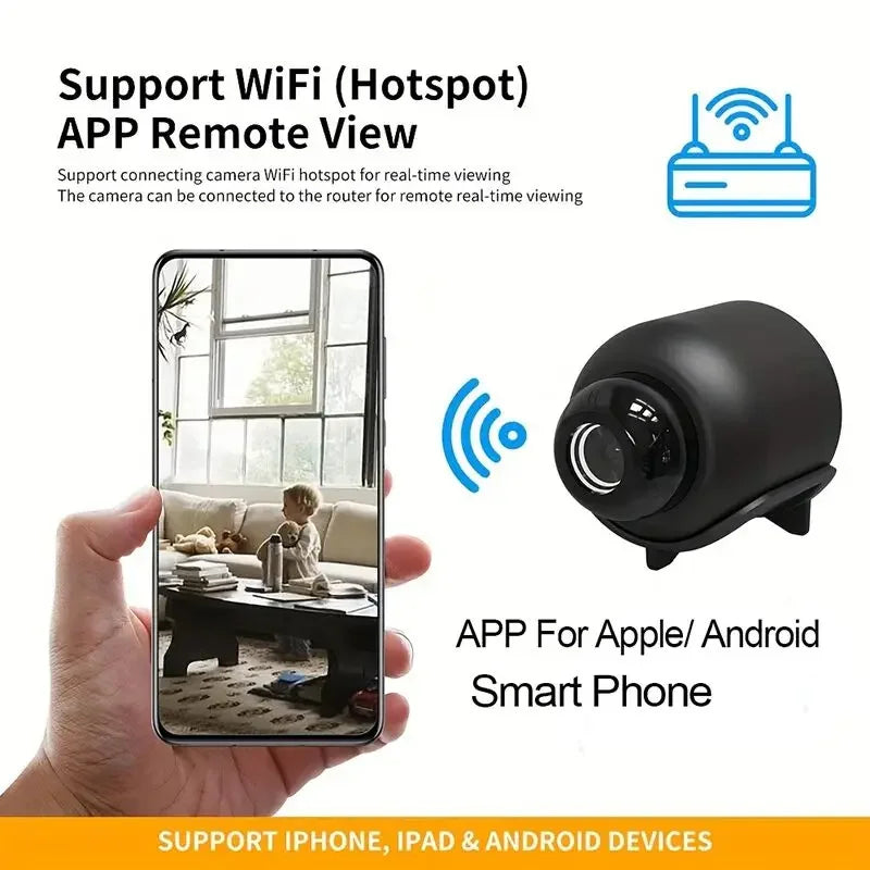 X5 HD Mini WiFi Security Camera – Baby Monitor Indoor IP Cam with Audio & Video