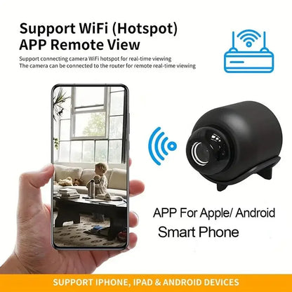 X5 HD Mini WiFi Security Camera – Baby Monitor Indoor IP Cam with Audio & Video