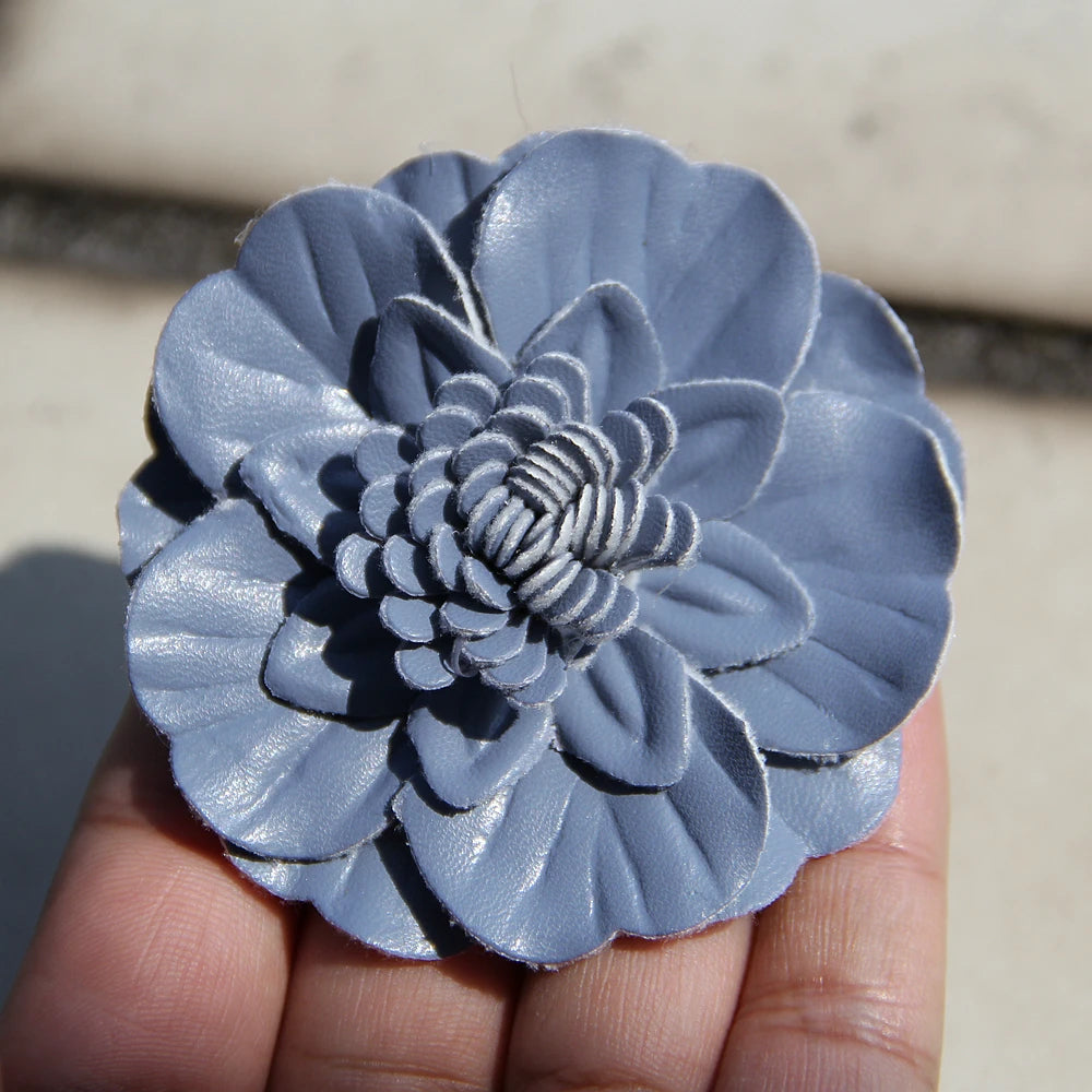 7cm Elegant Fabric Camellia Flower fo Brooch Pin Retro Cloth Flower Bag Flower Bag Clothing Decoration Clothes Cap Scarf